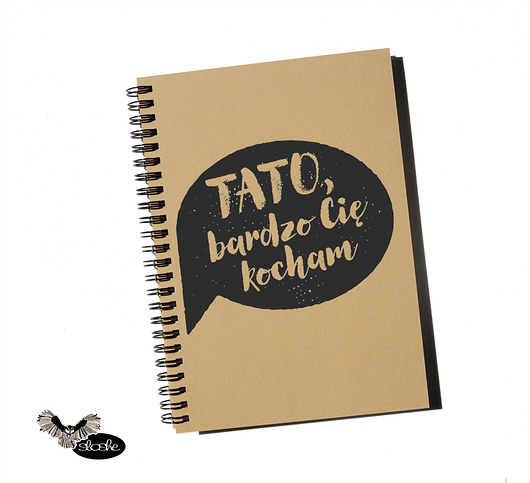 Tato bardzo Cię kocham, z eko papieru Sowia Aleja