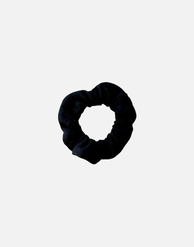 gumki do włosów Scrunchie gumka frotka wąska - czarna