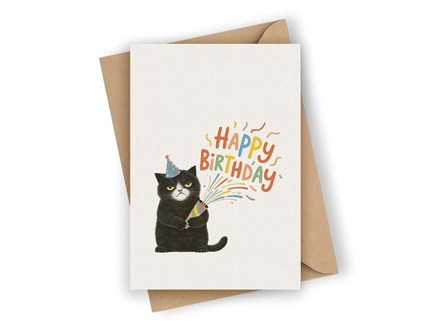 kartki okolicznościowe - wydruki Kartka urodzinowa- Happy Birthday