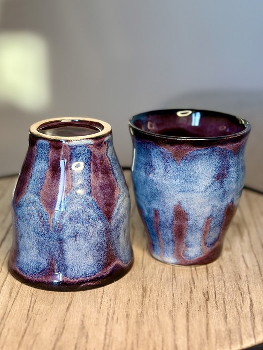 kubki Zestaw ceramicznych czarek (2 szt.)