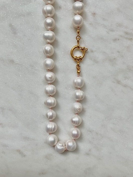 chokery Perły Naturalne