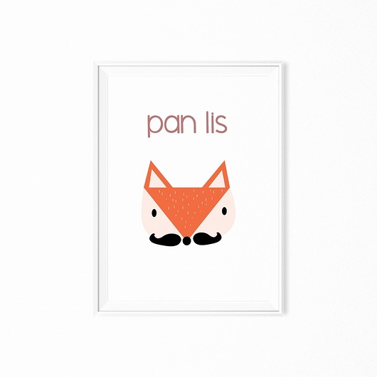 Plakat pan lis myscandi