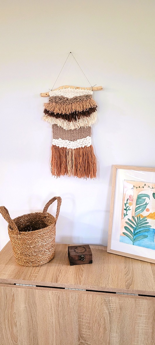 Ozdoby na ścianę Gobelin ścienny w ziemskich odcieniach