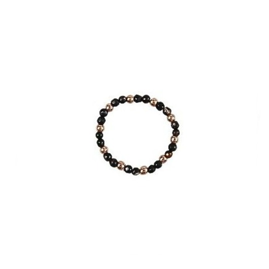 pierścionki elastyczne Pierścionek z naturalnych Spineli z Hematytem złotym