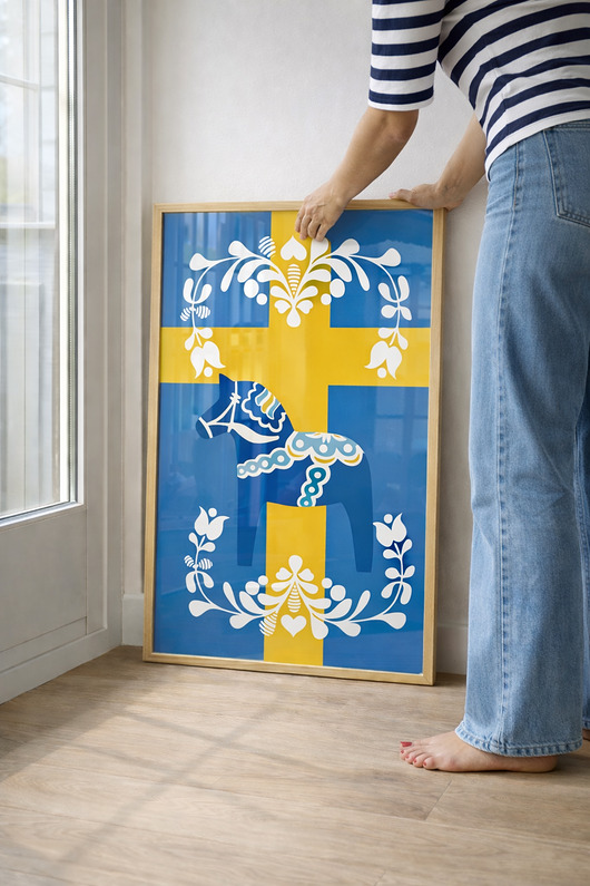 plakaty Plakat  Konik z Dalarna