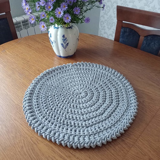 podkładki do kuchni Podkładka na stolik boho ze sznurka 50cm
