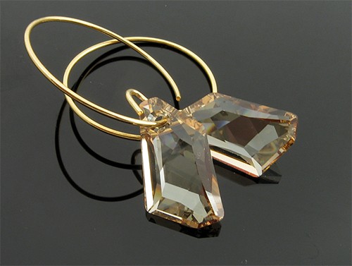 Kolczyki Bronziki kryształ SWAROVSKI pieklo niebo