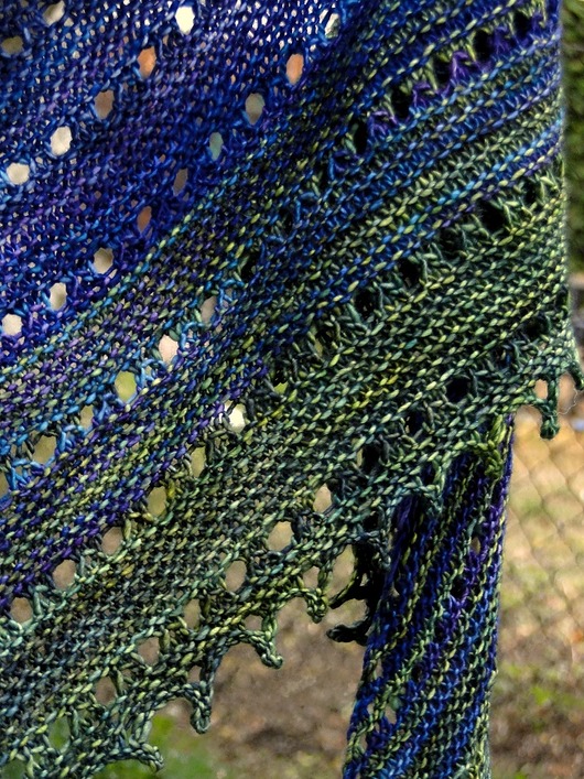 Wenus / chusta - asymetryczny szal agat handmade