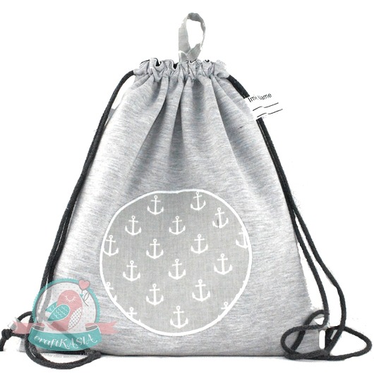 Dresbag- wodoodporny worko-plecak-Kotwice craftKASIA