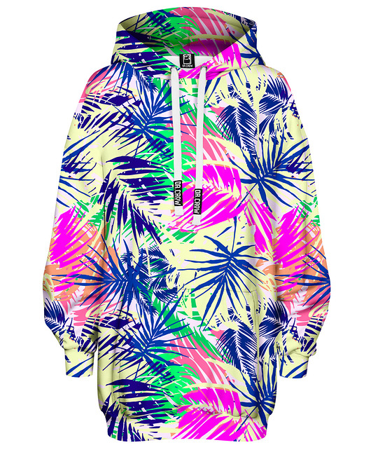 bluza z kapturem damska Bluza Oversize Tunika DR.CROW Exotic