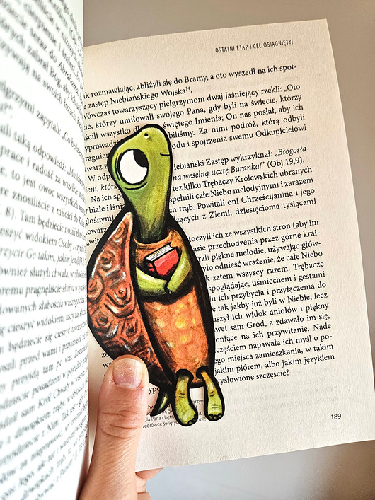 zakładki do książek Zakładka do ksiązki Żółwik