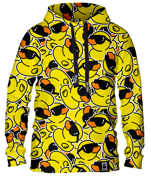 bluza z kapturem damska Damska Bluza z kapturem Ducks Yellow