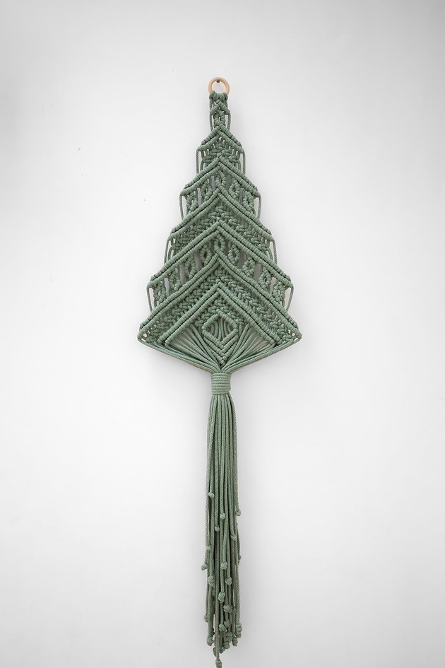 dekoracje świąteczne Czarna choinka z makramy DOSTĘPNA od ręki