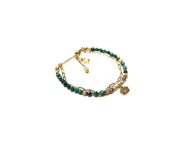 bransoletki z kamieni naturalnych Malachity vol. 9 /27.11.25w/ bransoletka - Szlachetna kolekcja