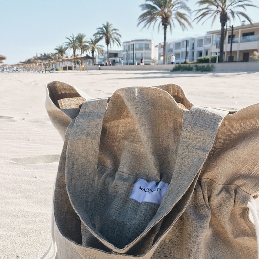Eco Vegan LOCA Bag len naturalny 100%  MARII ANEETT