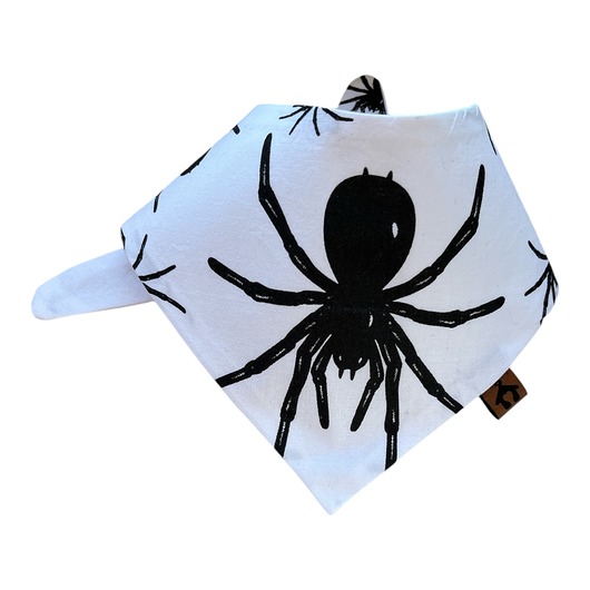 ubranka dla zwierząt Dwustronna bandana dla psa na wiązanie Pająki