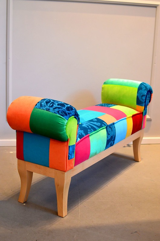 fotele Pufa Juicy Colors , pufa patchwork szezlong.