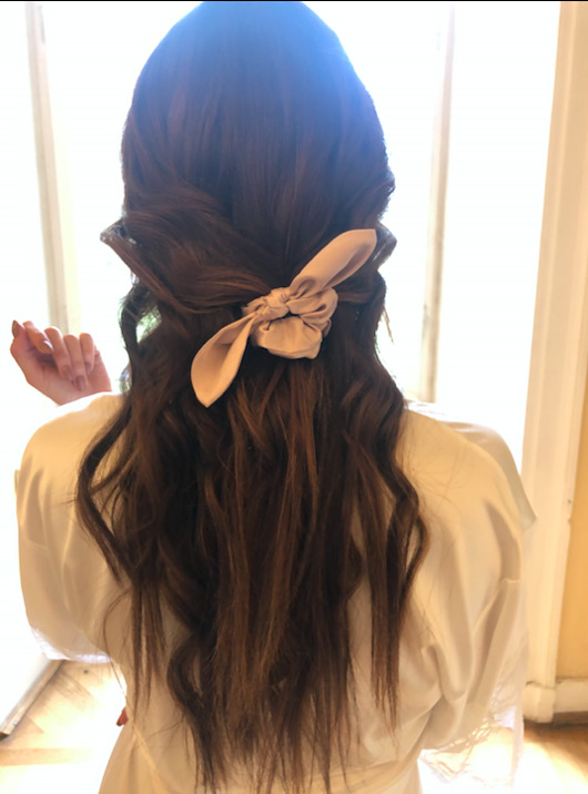 gumki do włosów Satynowa gumka do włosów z uszami