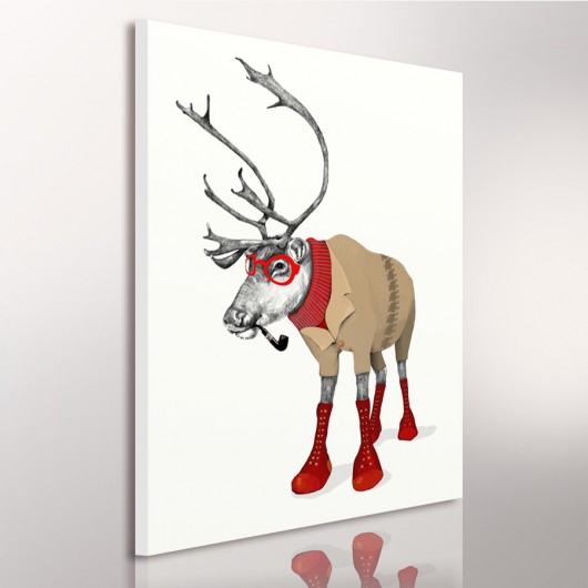 inne OBRAZ NA PŁÓTNIE -  60x80 cm SKANDYNAWSKI