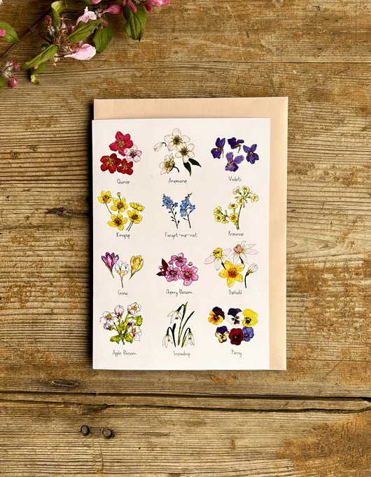 kartki okolicznościowe - wydruki Majowa Łąka - Kartka- Grafika- Ilustracja- Natura- Kwiaty