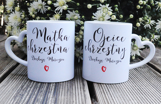 Zestaw kubków dla rodziców chrzestnych Sowia Aleja