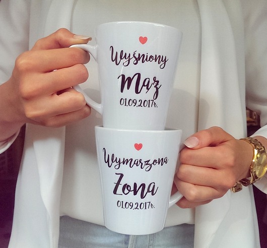 Kubki Ślubne Latte W&W FarrowDesign