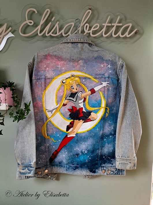 kurtki damskie Custom - Ręcznie malowana kurtka