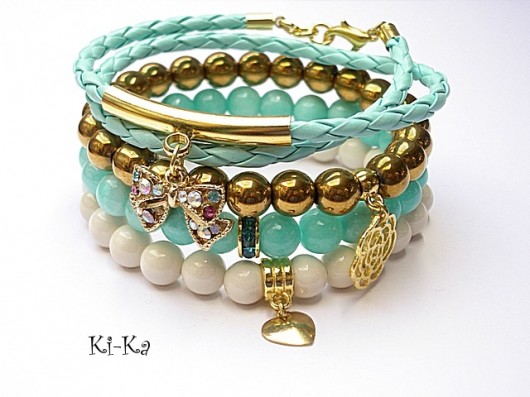 Creme and light blue /12-03-2014/ - set KiKa pracownia