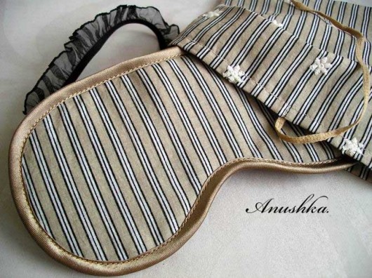 White Beige stripes ANUSHKA