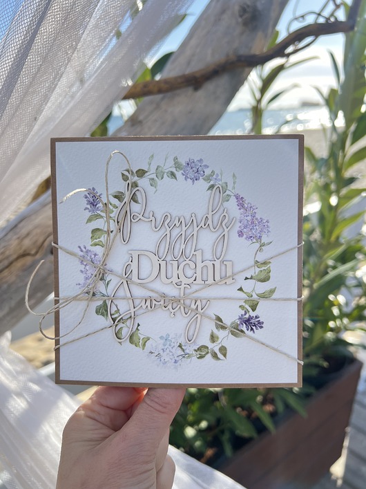 kartki scrapbooking Oryginalna pamiątka bierzmowania - kartka na bierzmowanie