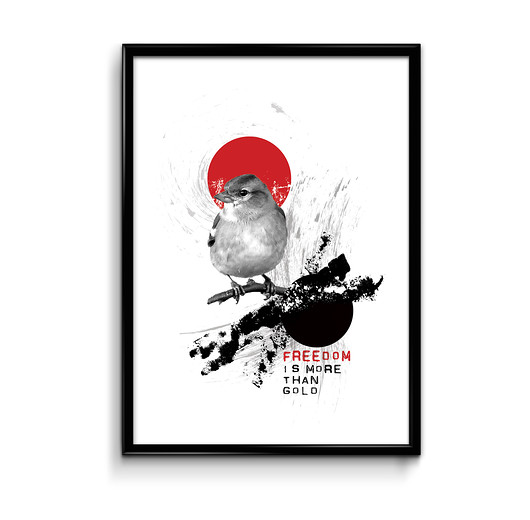 Freedom 30x40 grafika Bury Lis