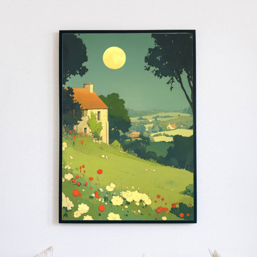 plakaty Plakat - Malownicze Bieszczady późną wiosną