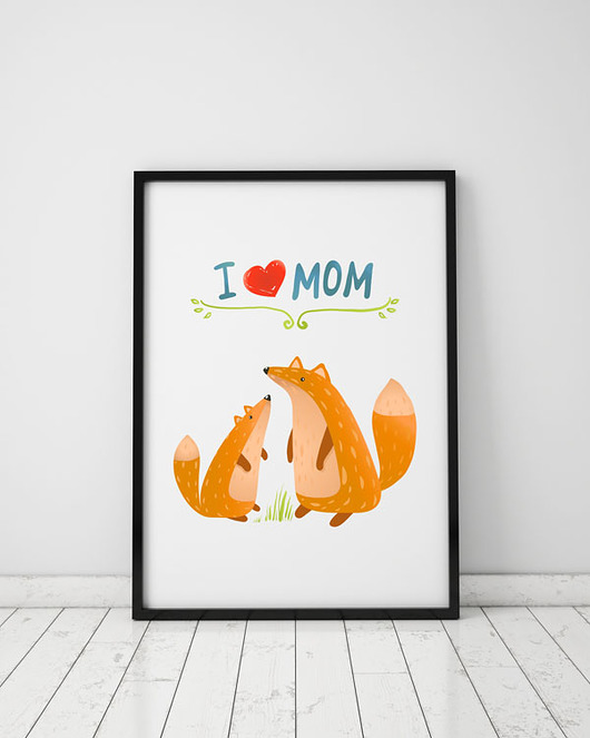 plakaty Plakat. Relacje - i love mom, liski