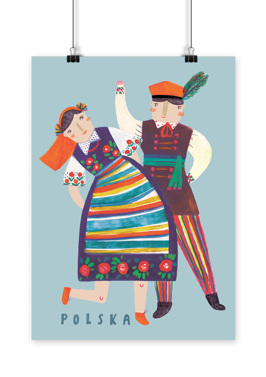 Plakat Tancerze LOVE POLAND DESIGN