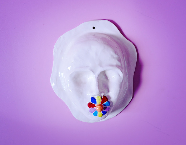 figurki i rzeźby Ceramiczna maska