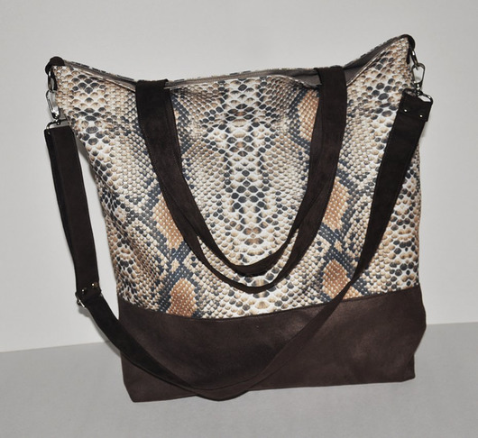 torby XXL Torba hobo XXL - print wąż