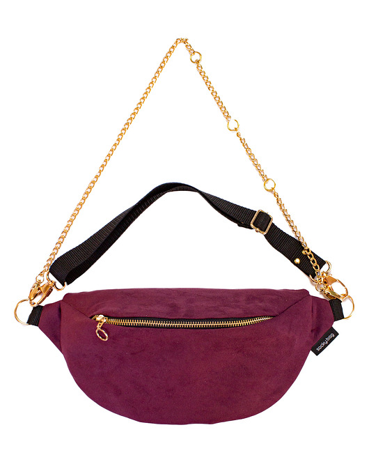 Nerka zamsz fiolet sacky bag