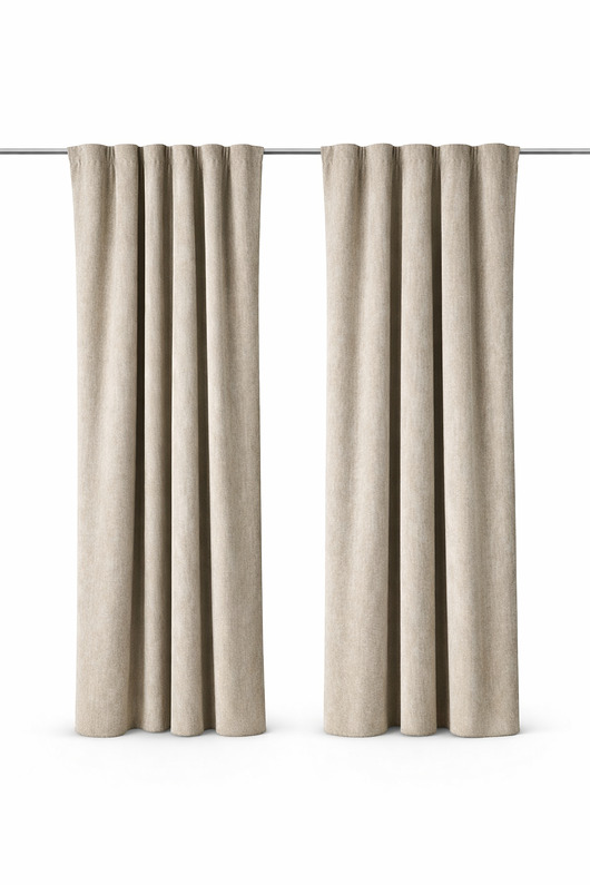 zasłony Mięsista zasłona w kolorze taupe