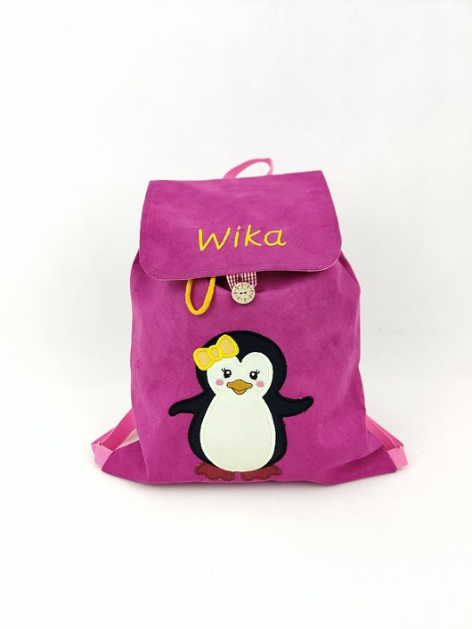 torebki, worki i plecaki dziecięce Prezent dla dziewczynki - plecak z pinwinem