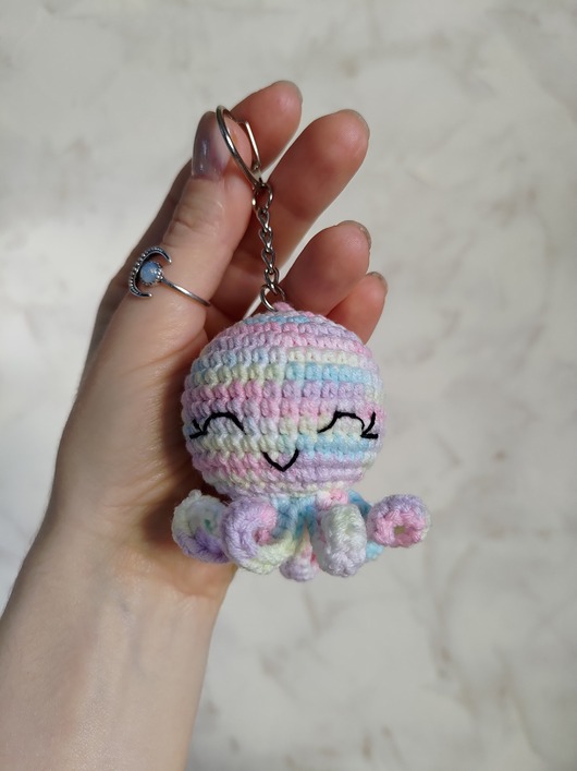 breloki Brelok ośmiornica, Brelok do kluczy, Brelok na prezent, Brelok morski