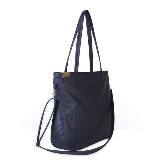 Pacco bag torebka granatowa na zamek vegan hairoo