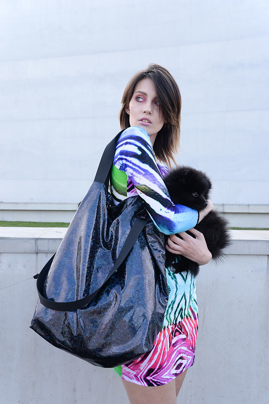 Dwustronna Torba TWIN Glitter Black CZAJKOWSKI