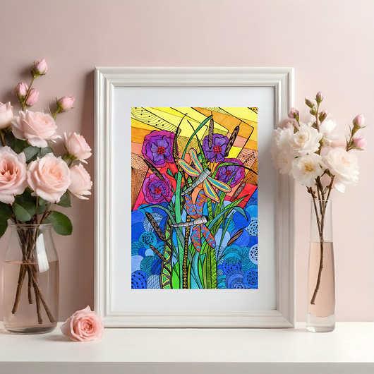 grafiki i ilustracje 31. WAŻKI - rysunek, plakat.