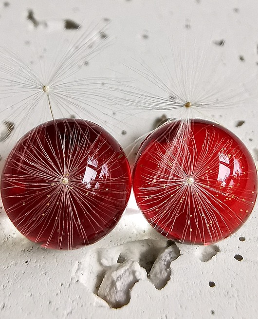 Kolczyki - sztyfty z dmuchawcem Grol Jewellery