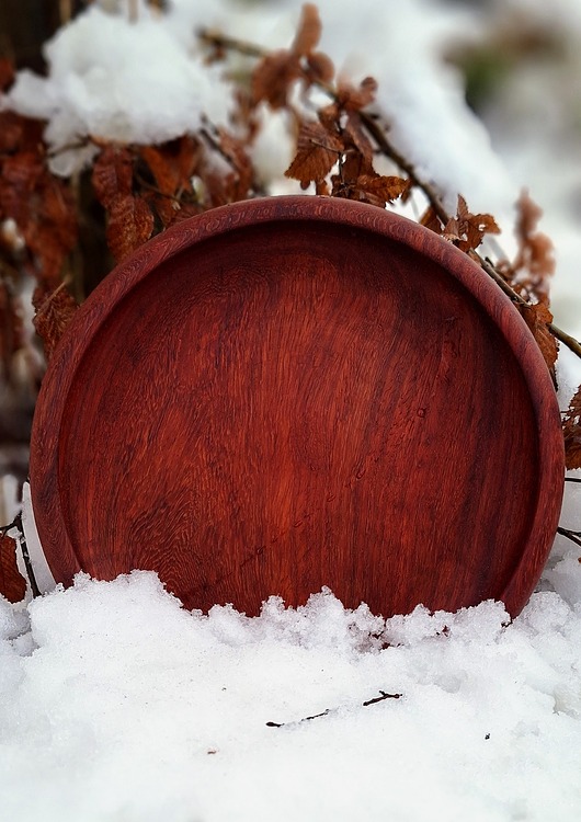 miski i misy Toczona drewniana miska  z serii Sia.