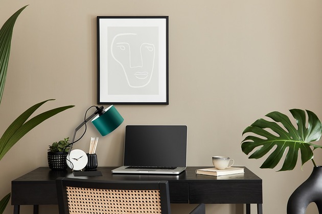 lampy stołowe Designerska lampa biurkowa do pracy i nauki HAGA z metalu