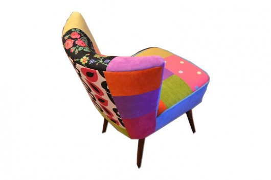 Fotel Klubowy Kolorowy Patchwork Juicy Colors