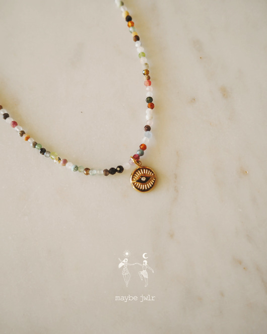 chokery Naszyjnik z drobnych kamieni Candy