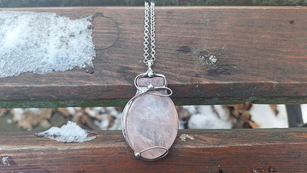 wisiory Rubin z kwarcem - wisiorek