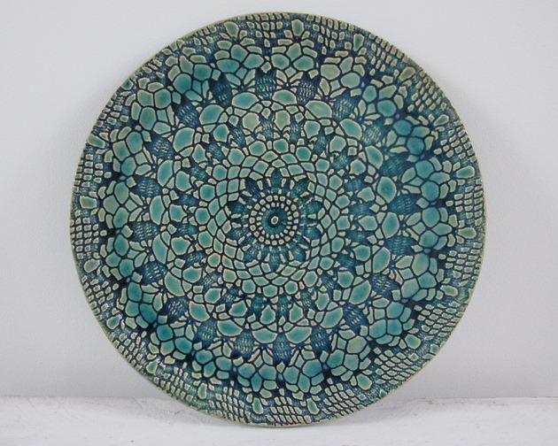 koronkowy talerz ceramiczny Ceramika Ana